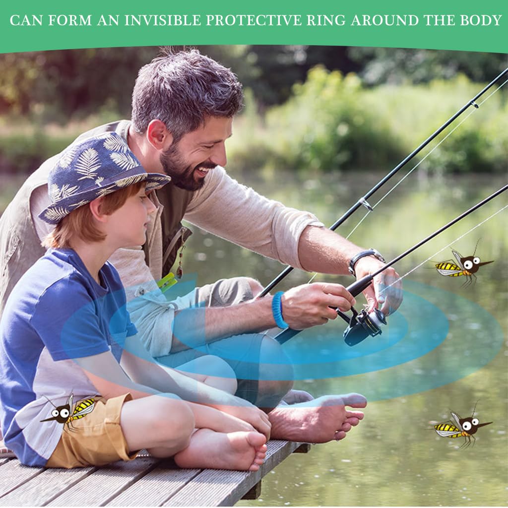 HANNEA 10Pack Mosquito Repellent Bracelets, Natural & Elastic Bracelets, Individually Wrapped Waterproof Insect Bug Repellent Wristbands for Kids Adults Outdoor Camping Fishing Traveling HANNEA 10Pack Mosquito Repellent Bracelets, Natural & Elastic Bracelets, Individually Wrapped Waterproof Insect Bug Repellent Wristbands for Kids Adults Outdoor Camping Fishing Traveling